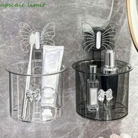 Upscale GIỚI HẠN Giá Đựng Cốc Hút, Hộp Bảo Quản Phòng Tắm Treo Tường Chống Đấm, Hình Bướm Ổn Định Tự Thoát Nước Nhựa Mặt Giá Để Khăn Vệ Sinh