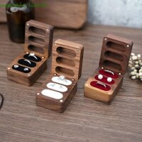 Upscale Giới Hạn Hộp Đựng Trang Sức Bằng Gỗ Nhỏ Sáng Tạo Hộp Quà Cưới Nhẫn Hộp Màu Trơn Du Lịch Cổ Phong Cách Trung Hoa