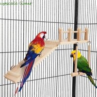 Upscale LIMIT Bird Perches Platform, Thang leo chim bằng gỗ ngộ nghĩnh, Phụ kiện lồng vẹt Bền tự nhiên Chơi chim tập thể dục Giá đỡ tập thể dục Hamster