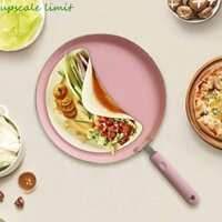 Upscale LIMIT Chảo Trứng Chiên, Chảo Bánh Pancake Nhẹ Bằng Nhôm, Hộ Gia Đình Cạnh Nông Chống bỏng Tay Cầm Chảo Trứng Tráng Miệng