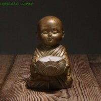 Upscale LIMIT Monk Chân nến, Nhựa thủ công Mini Giá đỡ nến Monk, Vintage Cổ dễ thương Tượng sư nhỏ dễ thương hiên nhà