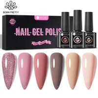 UR SUGAR Set Sơn Gel 6 Màu Nâu Chính Hãng Bộ Sơn Gel Sơn Móng Tay Gel Nhũ 7ml