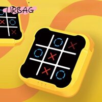 [Urbag] Trò chơi ngón chân Tic-Tac, Máy chơi Game xếp hình vuông điện tử, Trò chơi bảng cầm tay 3 trong 1 Quà tặng sinh nhật