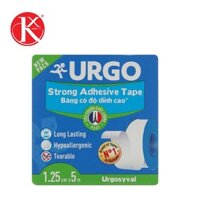 URGO SYVAL STRONG ADHESSIVE BĂNG KEO LỤA CÓ ĐỘ DINH CAO 1.25 CM X 5 M (1 lốc / 18 cuộn)