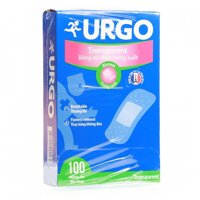 URGO Transparent băng cá nhân trong suốt, Hộp 100 miếng