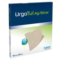URGOTUL AG/SILVER 1 miếng - Gạc chống dính tẩm BẠC nhanh lành vết thương nhiễm trùng