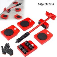 Urjumpea Bộ nâng đồ nội thất hạng nặng, Bộ nâng đồ nội thất con lăn Bộ công cụ nâng đồ nội thất, Cần cẩu nhỏ di động Chống rỉ sét Đồ nội thất tốt