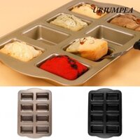 Urjumpea Chảo Mini, Chảo Bánh Mì Chuối Nhỏ Bằng Thép Carbon Hình Chữ Nhật, Khuôn Nướng Bánh 8 Khoang Chống Dính Phụ Kiện Nhà Bếp