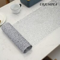 Urjumpea Hollow Table Runner, Khăn trải bàn PVC hình chữ nhật, Khăn trải bàn chống dính sáng tạo