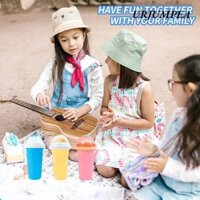 Urjumpea Slushy Maker Cup, 300ml Silicon + TPU Smoothie Cup, Di Động Làm Mát Mùa Hè Nhanh Frozen Pinch Bóp Cốc Cho Trẻ Em Quà Tặng