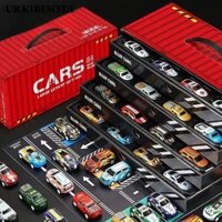Urkibesota 48 Bộ Xe Mini, Bộ Sưu Tập Trang Trí Máy Tính Để Bàn Đồ Chơi Quán Tính Kéo Lại Ô Tô, Nhựa Cổ Điển Mô Hình Xe Quà Tặng Sinh Nhật