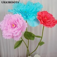 Urkibesota PE Bọt Hoa Hồng, Đạo Cụ Ảnh Khổng Lồ Mô Phỏng Hoa Hồng, 50CM Sân Khấu Cung Cấp Tiệc Cưới Nền Tường
