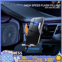 Urparcel bộ sạc không dây trên ô tô giá đỡ điện thoại 360-độ xoay cảm ứng tự động mở đóng giá đỡ điện thoại bằng kim loại