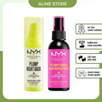 [Usa] Bộ đôi kem lót/Xịt khoá nền Nyx Plum Right Back cho da dầu,da hỗn hợp