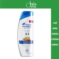 {USA} Dầu gội giảm gàu hạnh nhân Head & Shoulders 2in 1 Dry Scalp Care Almond Oil