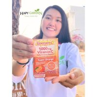(USA) Emergen-C Vitamin C 1000 mg Daily (Hộp 120 gói bột sủi C mix 3 hương vị)