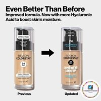 [USA] KEM NỀN DƯỠNG ẨM REVLON COLORSTAY LONGWEAR MAKEUP FOR NORMAL TO DRY SKIN WITH HYALURONIC ACID SPF20 24H (30ML)
