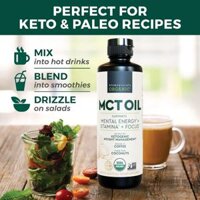 USA KETO GYM ✅Dầu Dừa MCT OIL + C8 - Bulletproof | Bổ Sung Năng Lượng, Tốt Não - Không Béo - Giảm Cân-Tốt Tiêu Hóa 473ml