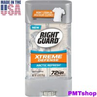 [USA] Lăn khử mùi nam Gel Right Guard Xtreme Defence 5 Arctic Refresh 113g - Mỹ