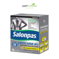 (USA) Salonpas LIDOCAINE 4% (Miếng dán giảm đau nhức 15 miếng)