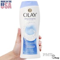 [USA] Sữa tắm Olay hương muối biển 650ml có hạt mát xa - Mỹ