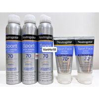 USA_Kem Chống Nắng Thể Thao Neutrogena Sport Face Oil Free Sunscreen SPF70+