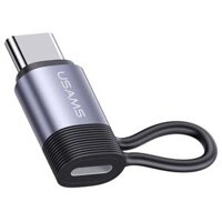 USAMS US-SJ677 AU17 Lightning To Type-C PD 30W Aluminum Alloy Adapter Tarnish ( SJ677LN01 )