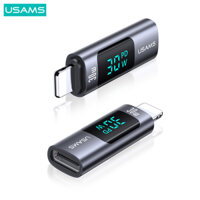 USAMS US-SJ681 AU18 30W Type-C To Lightning Aluminum Alloy Digital Display Adapter Tarnish ( SJ681LN01 )