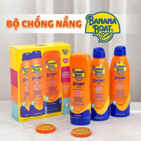 (U.S.A)Set 3 kem chống nắng banana boat- 𝐒𝐞𝐭 𝐊𝐞𝐦 𝐂𝐡𝐨̂́𝐧𝐠 𝐍𝐚̆́𝐧𝐠 𝐁𝐚𝐧𝐚𝐧𝐚 𝐁𝐨𝐚𝐭 𝐒𝐩𝐨𝐫𝐭 𝐔𝐥𝐭𝐫𝐚 𝐒𝐏𝐅 𝟓𝟎+