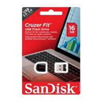 USB 2.0 Sandisk Cruzer Fit CZ33 16GB (đen)