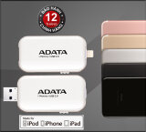 USB 3.0 32GB  cho iPhone OTG ADATA UE710 (Vàng) - Hãng phân phối chính thức