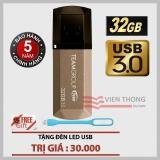 USB 3.0 32GB Team Group C155 (Vàng) + Tặng đèn LED USB