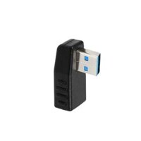 USB 3.0 Adapter Vertical Male to Female Right Angle Type-A Adapter Coupler Connector - Pack of 1 - Right