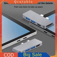 Usb 3.0 HUB Dock Station Đầu đọc thẻ tương thích HDMI cho Microsoft Surface Pro 8