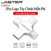 USB 3.0 JASTER 4 trong 1 256gb 128gb 64g 32g 16g thích hợp cho iphone ipad/ type-c android