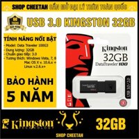 USB 3.0 Kingston 32GB DataTraveler 100G3 – CHÍNH HÃNG – Bảo hành 5 năm