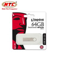 USB 3.0 Kingston DataTraveler SE9 G2 64GB - hợp kim (Bạc)