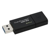 USB 3.0 Kingston DataTraverler 100 G3 64GB 100MB/s (Đen)