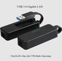 USB 3.0 to Lan 101001000 Gigabit cao cấp dùng kết nối mạng cho PC, Laptop, tivi box tốc độ nhanh và ổn định hơn
