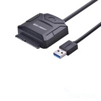 USB 3.0 to SATA converter cable with 12V-2A power adapter (Màu đen) Ugreen 25cm