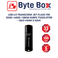 USB 3.0 Transcend Jet Flash 700 32GB / 64GB / 128GB 5Gbps TS32GJF700 - Bảo hành 5 năm