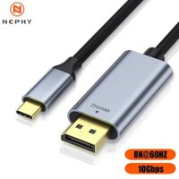 Usb 3.1 Loại C Sang DisplayPort Cáp Cho Macbook iPad iPhone 15 16 Pro Max Đồng Hồ Điện Thoại Di Động Laptop Trên TV 8K 60HZ 4K 120HZ Cổng Hiển Thị USBC DP 1.4 Bộ Chuyển Đổi
