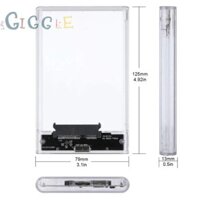 USB 3.1/Type C External HardDrive Enclosure For 2.5 Inch HDD And SSD Transparent