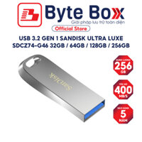 USB 3.2 Gen 1 SanDisk Ultra Luxe SDCZ74-G46 32GB / 64GB / 128GB / 256GB upto 400MB/s Bảo hành 5 năm