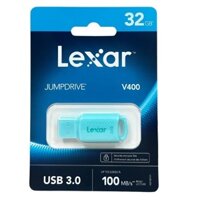 USB 32G Lexar JumpDrive V400 Chuẩn USB 3.0, Tốc độ đọc 100Mb/s. Chính hãng Bảo Hành 24 Tháng (USB 3.1 Gen 1)