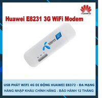 USB 3G Phát WIFI 21.6Mbps Huawei E8231 (Trắng)