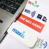 USB 3G Phát WIFI từ sim 3G 4G MAXIS ZTE MF70, TẶNG SIM 4G DATA KHỦNG