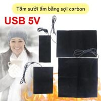 Usb 5v Sợi Carbon Sưởi Làm Nóng Nhanh Điện Tay & Cơ Thể Ấm Mùa Đông Hồng Ngoại Nhiệt Thảm Chất Liệu Sợi Tổng Hợp