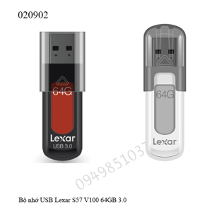 USB 64GB 3.0 Lexar S57