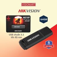 USB 64GB Hikvision M210p - USB 3.2 gen 1 tốc độ cao, thiết kế nhỏ gọn, có nắp bảo vệ - Bảo hành 5 năm